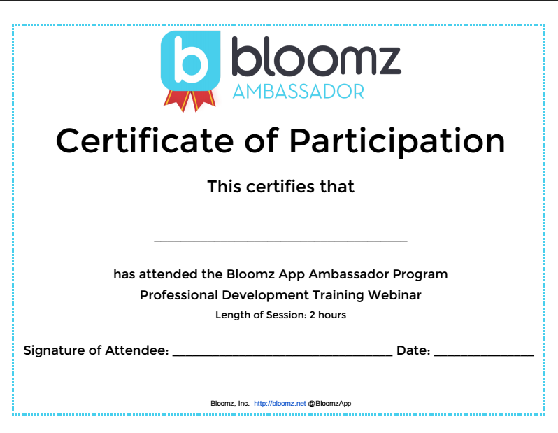 Proving Professional Development with Bloomz